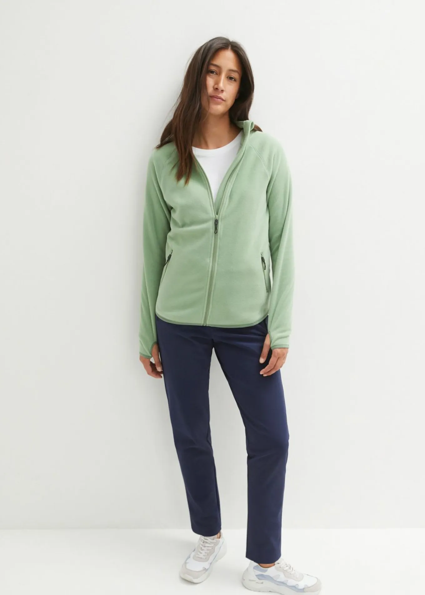 Chaqueta polar con bolsillos con cremallera