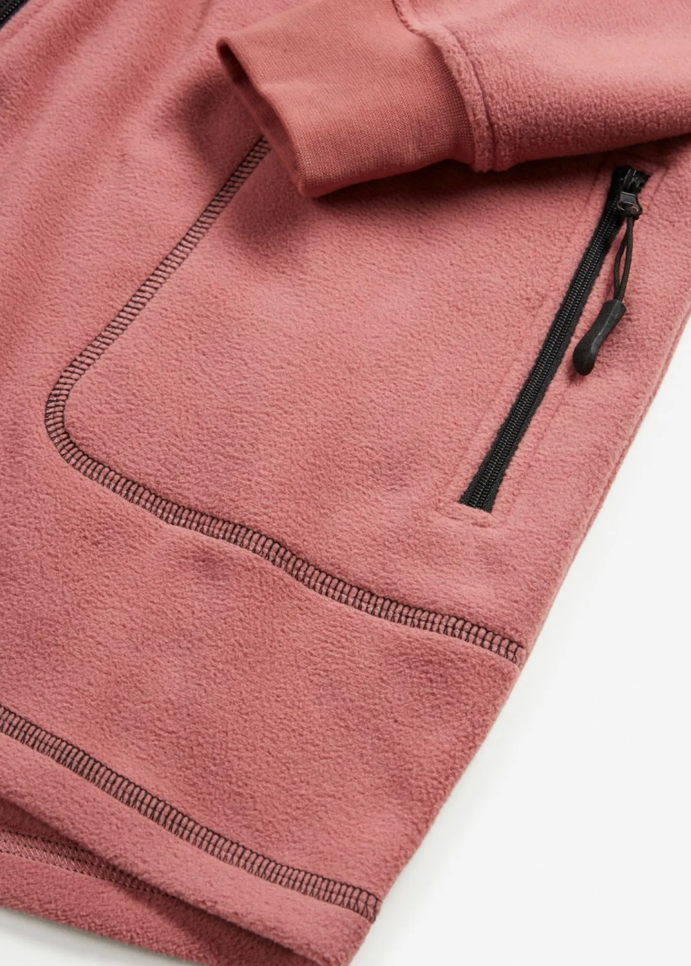 Chaqueta polar con bolsillos con cremallera