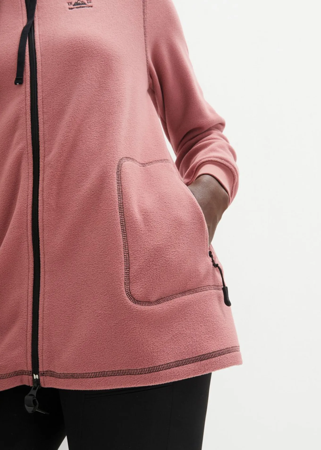 Chaqueta polar con bolsillos con cremallera
