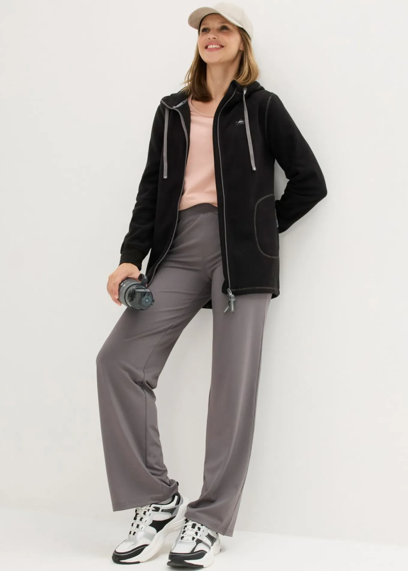 Chaqueta polar con bolsillos con cremallera