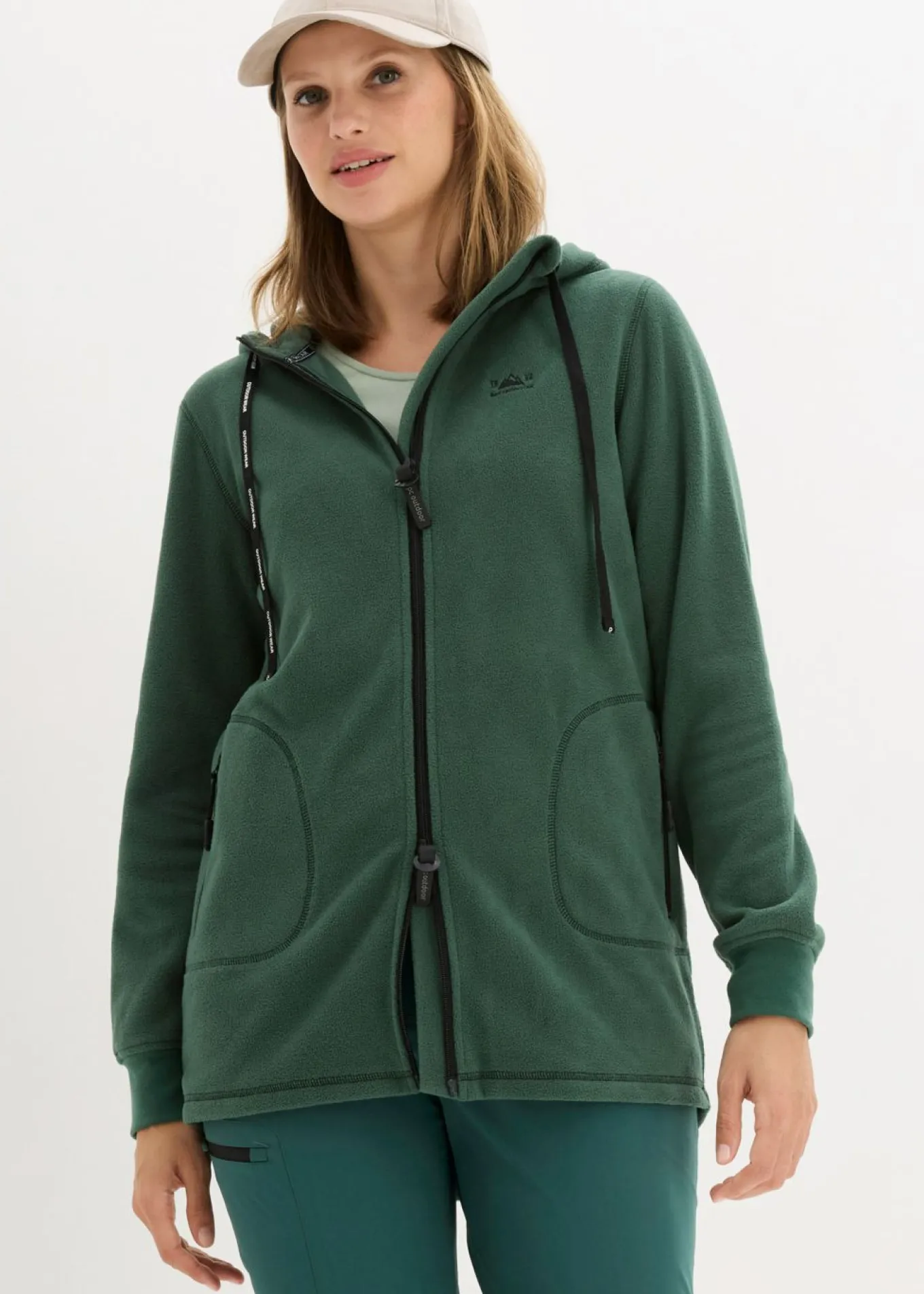 Chaqueta polar con bolsillos con cremallera
