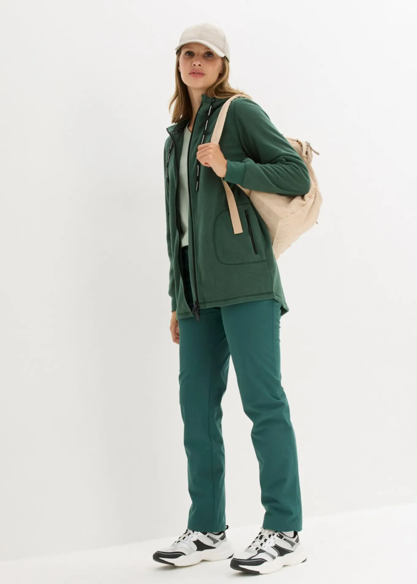 Chaqueta polar con bolsillos con cremallera