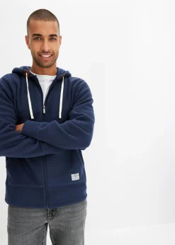 Chaqueta polar con capucha y bolsillos