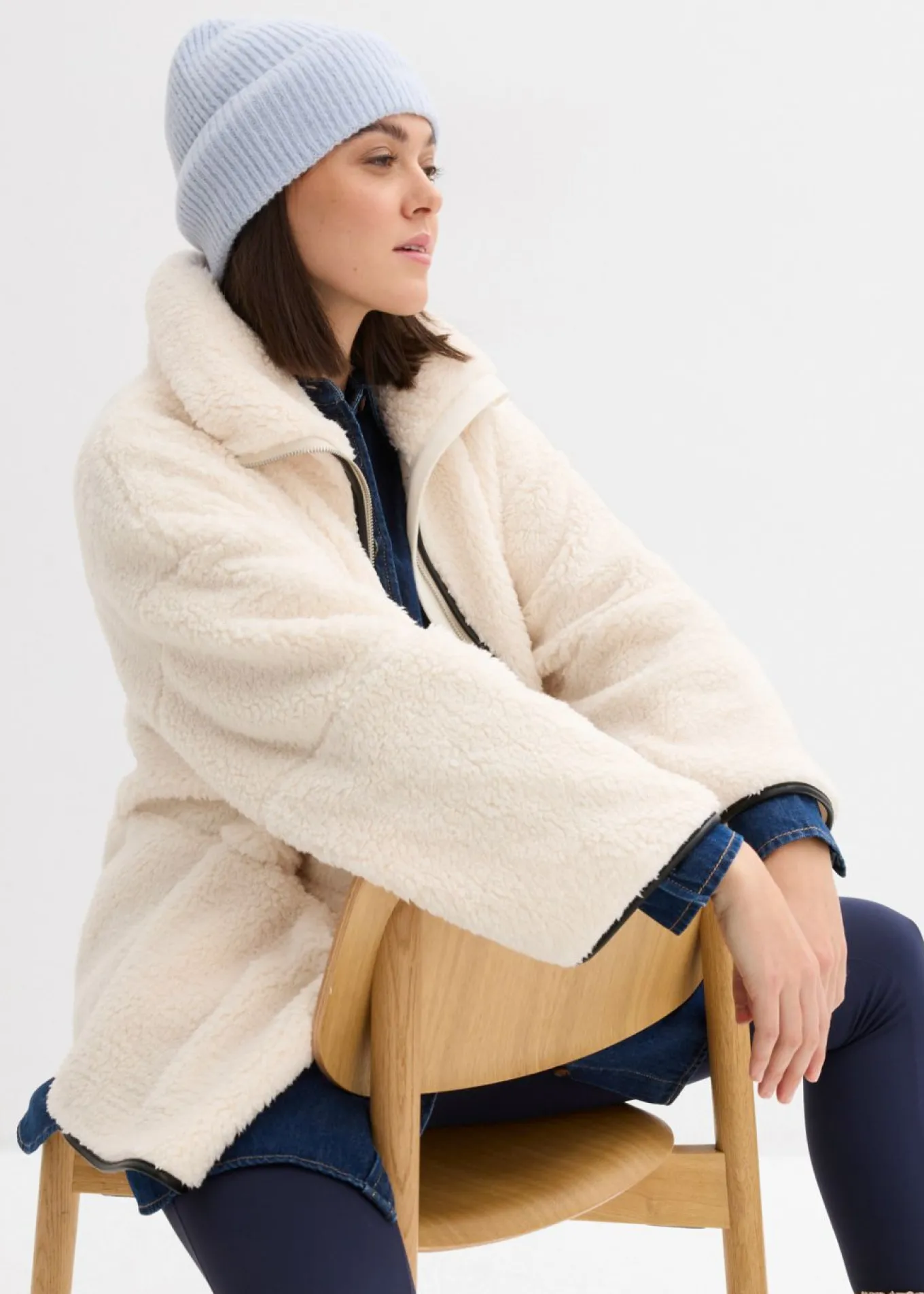Chaqueta polar con corte holgado