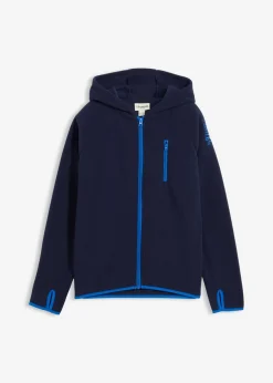 Chaqueta polar con detalles en contraste