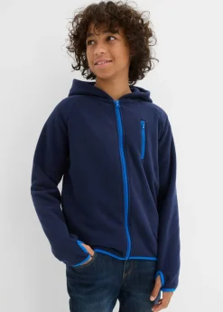 Chaqueta polar con detalles en contraste
