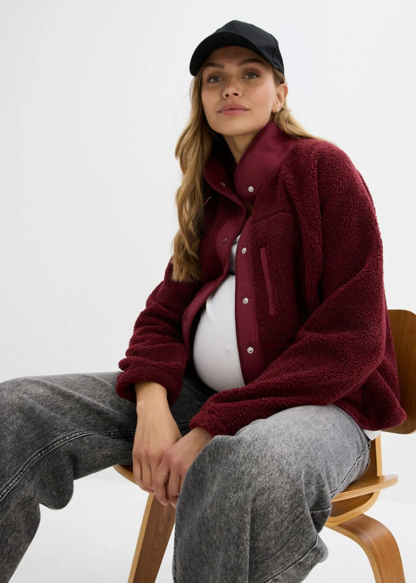 Chaqueta polar premamá/de porteo 3 en 1