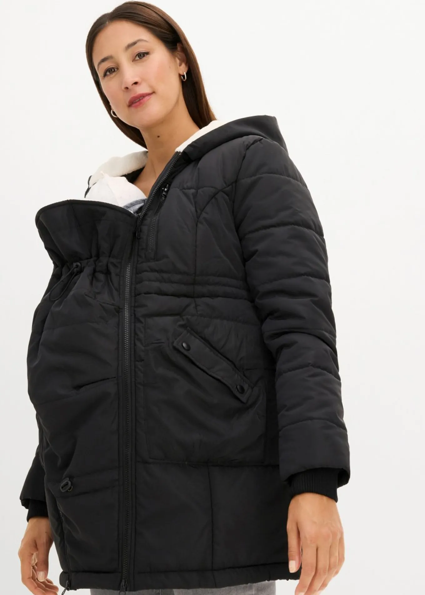 Chaqueta premamá 3 en 1 con inserto de porteo
