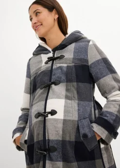 Chaqueta premamá de lana con forro de peluche/chaqueta de porteo