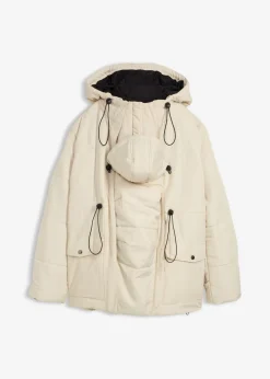 Chaqueta premamá de porteo 6 en 1 con forro polar extraíble