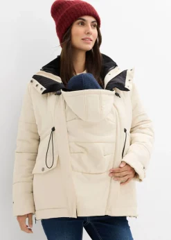 Chaqueta premamá de porteo 6 en 1 con forro polar extraíble