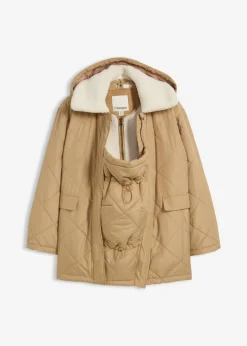 Chaqueta premamá de porteo 6 en 1 con chaleco desmontable