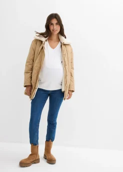 Chaqueta premamá de porteo 6 en 1 con chaleco desmontable
