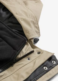 Chaqueta premamá impermeable 6 en 1 con inserto de porteo y chaqueta polar desmontable