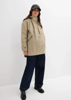Chaqueta premamá impermeable 6 en 1 con inserto de porteo y chaqueta polar desmontable