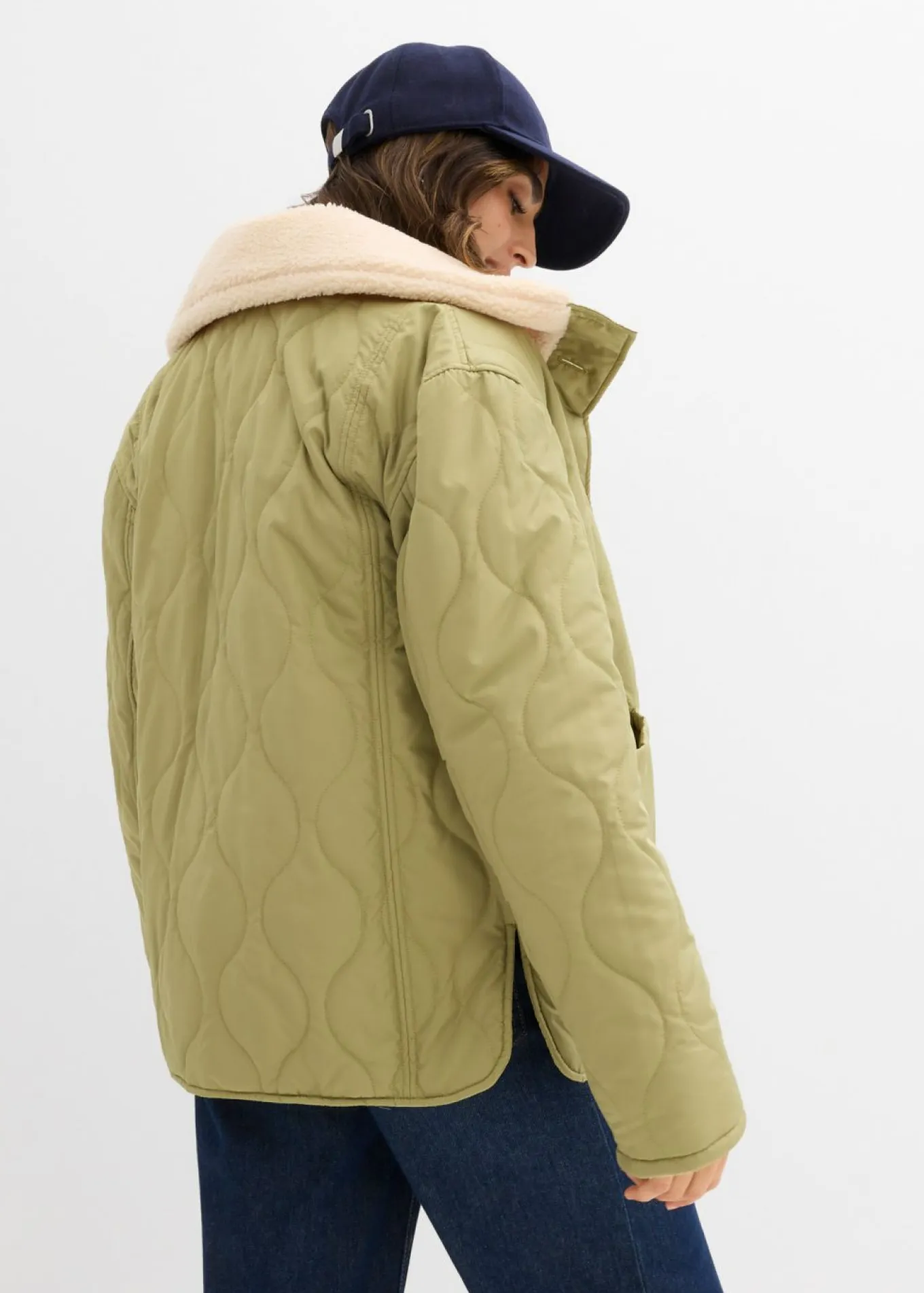Chaqueta premamá ligera 3 en 1 con forro polar e inserto de porteo