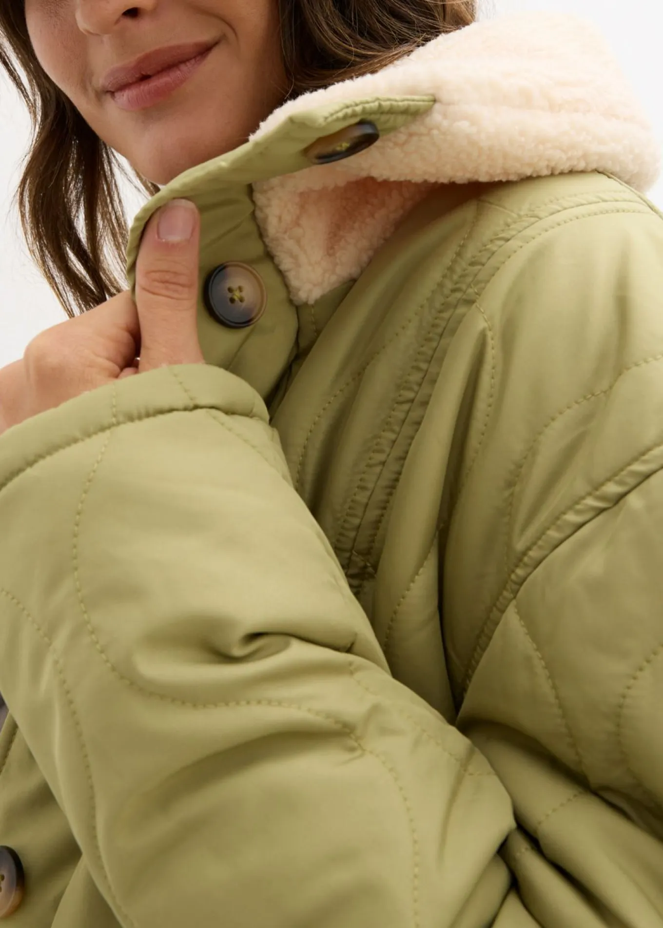 Chaqueta premamá ligera 3 en 1 con forro polar e inserto de porteo