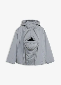 Chaqueta premamá reflectante 3 en 1 con inserto para porteo y para el embarazo