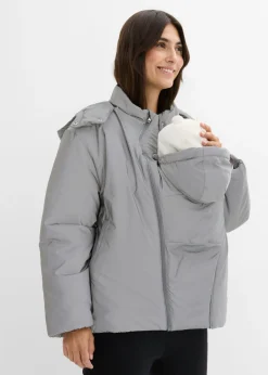Chaqueta premamá reflectante 3 en 1 con inserto para porteo y para el embarazo