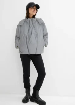Chaqueta premamá reflectante 3 en 1 con inserto para porteo y para el embarazo