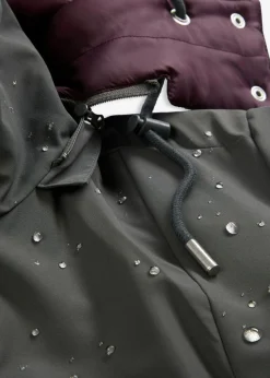 Chaqueta repelente al agua para exteriores con aspecto 2 en 1