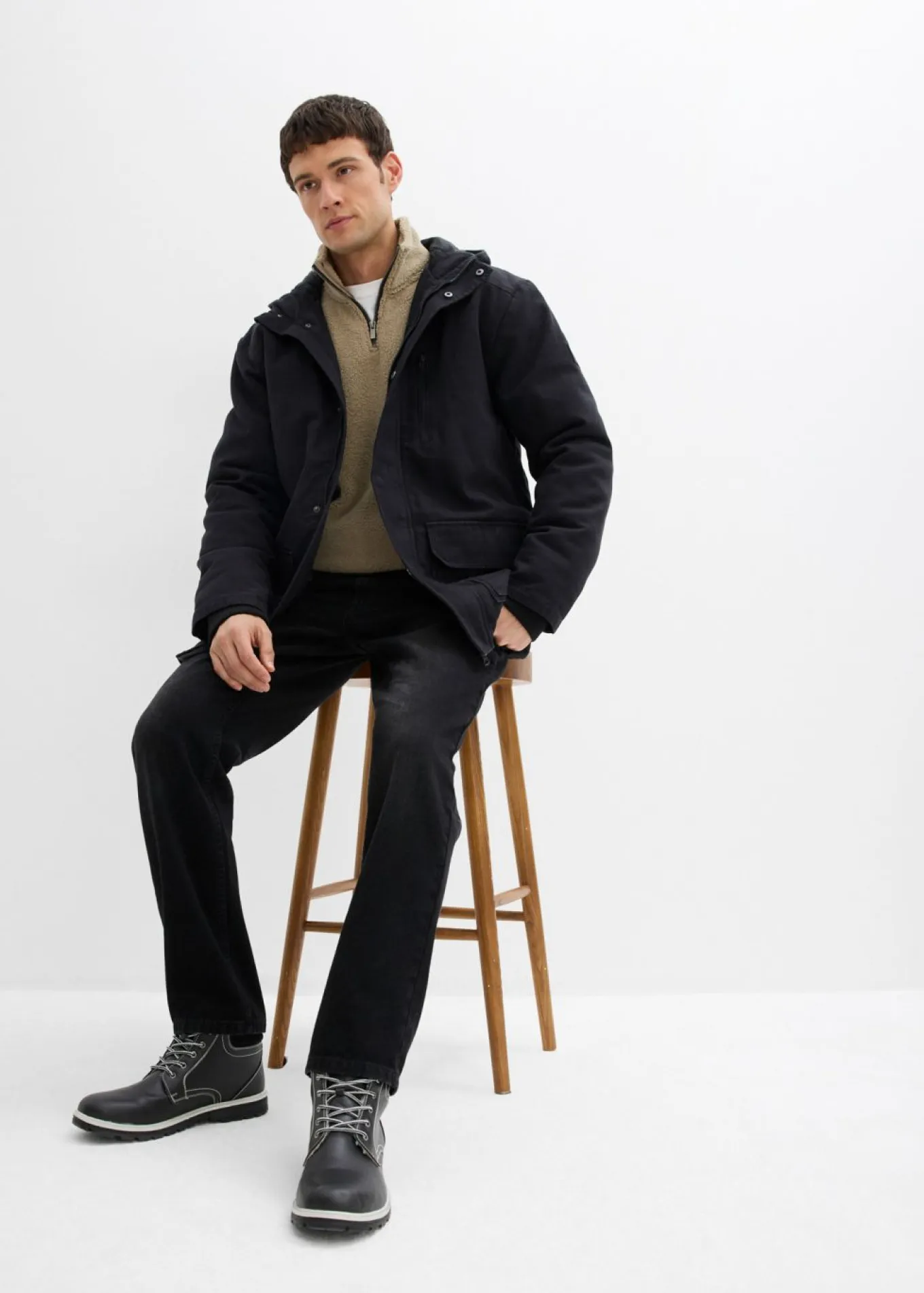 Chaqueta resistente de invierno de lona
