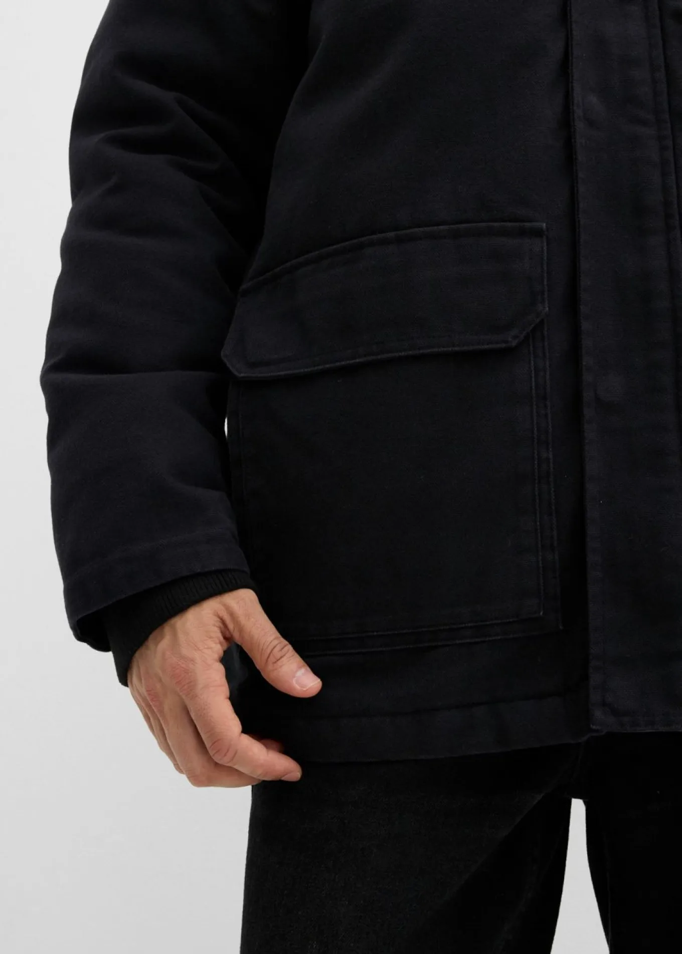 Chaqueta resistente de invierno de lona
