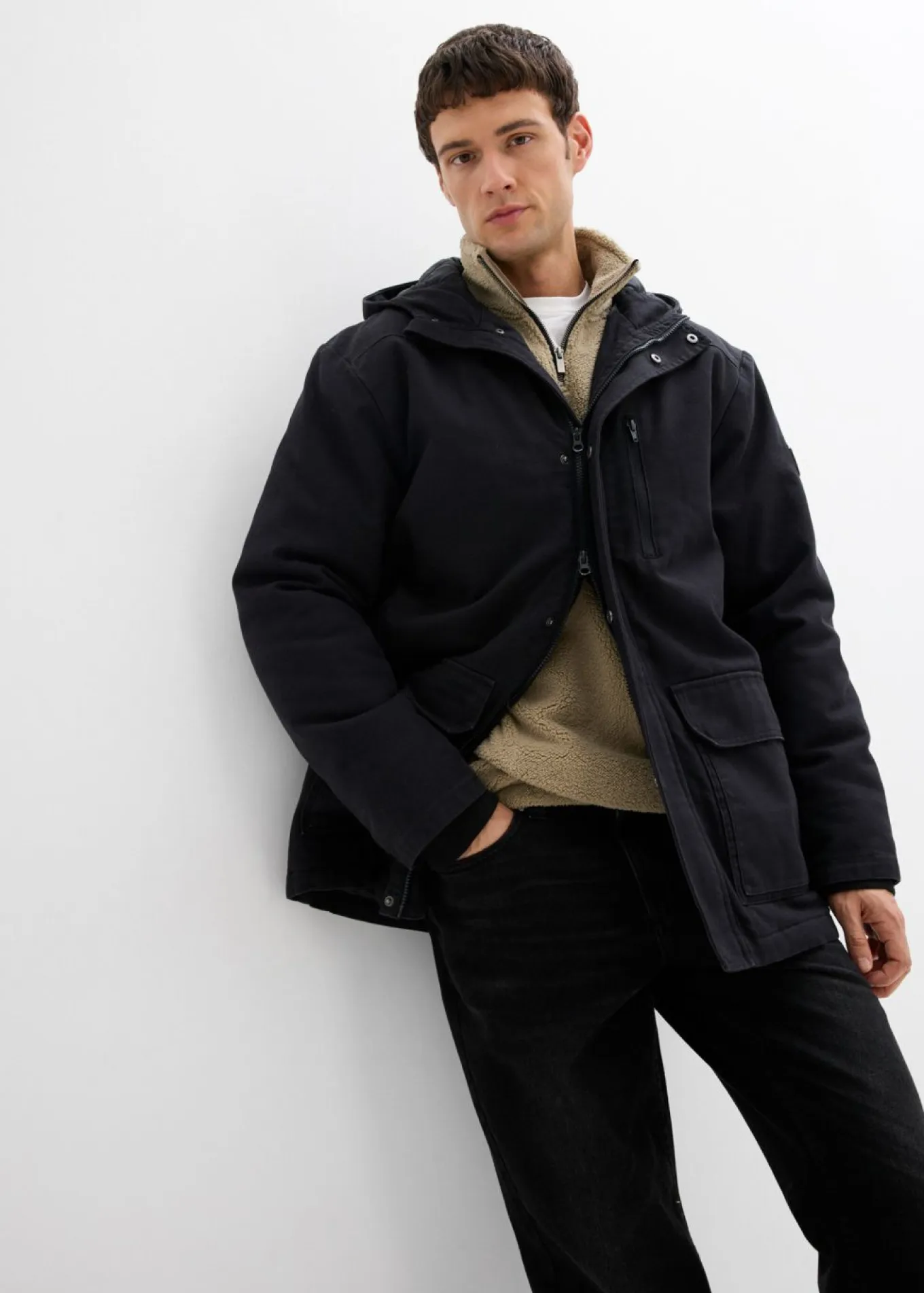 Chaqueta resistente de invierno de lona