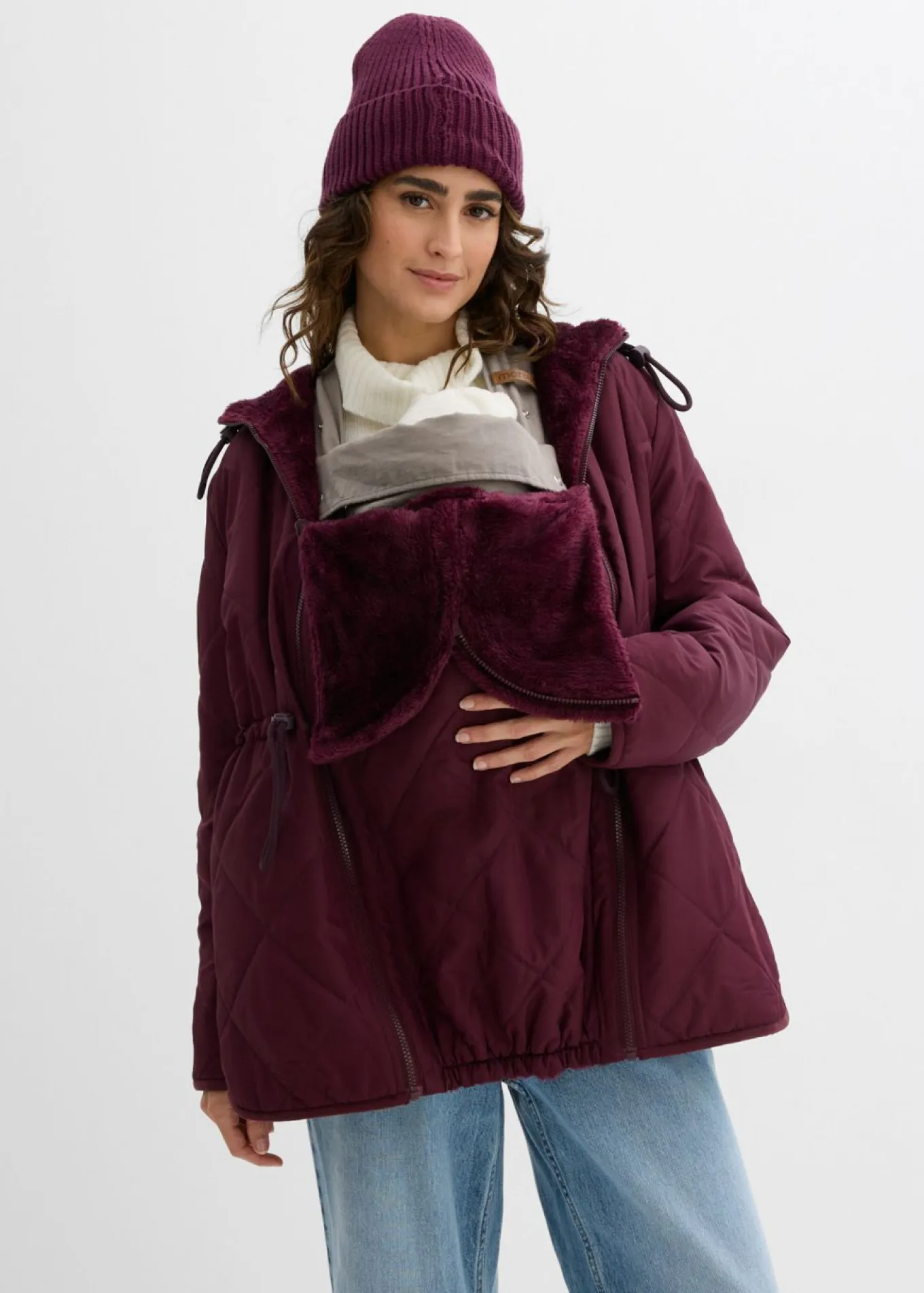 Chaqueta reversible 6 en 1 para durante y después del embarazo