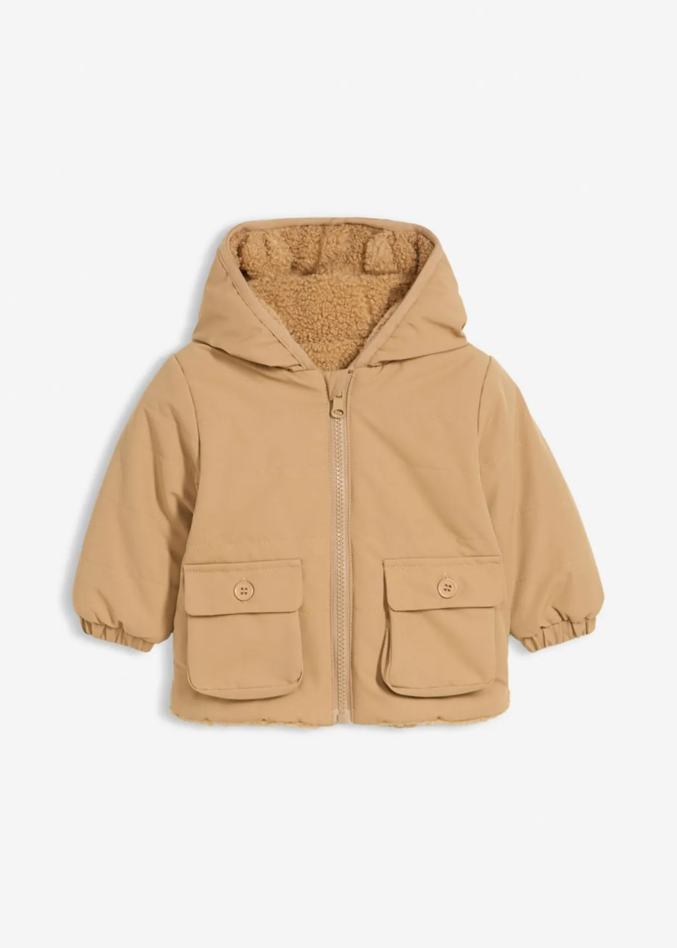Chaqueta reversible de invierno con interior suave
