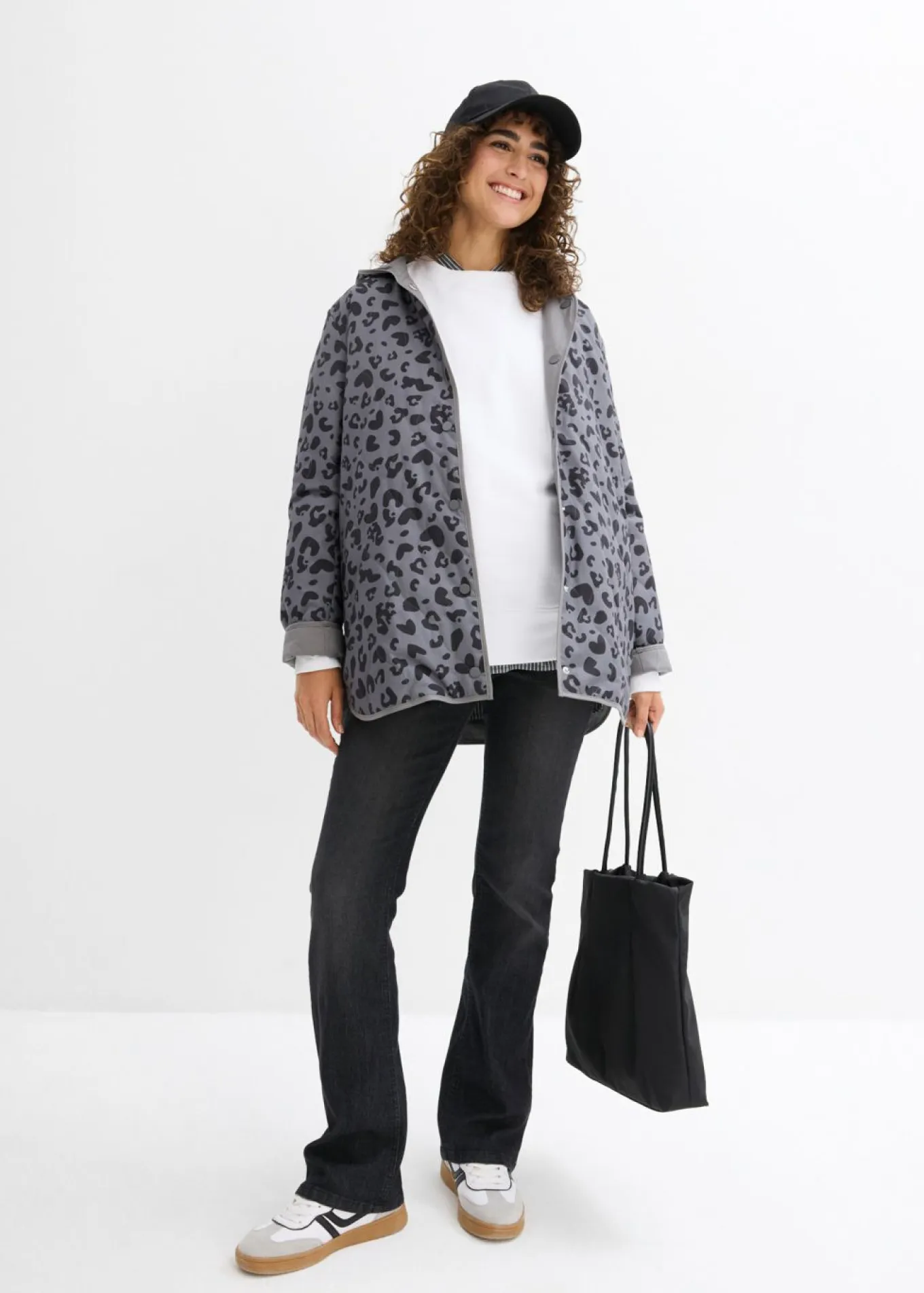 Chaqueta reversible premamá 4 en 1 con función de porteo