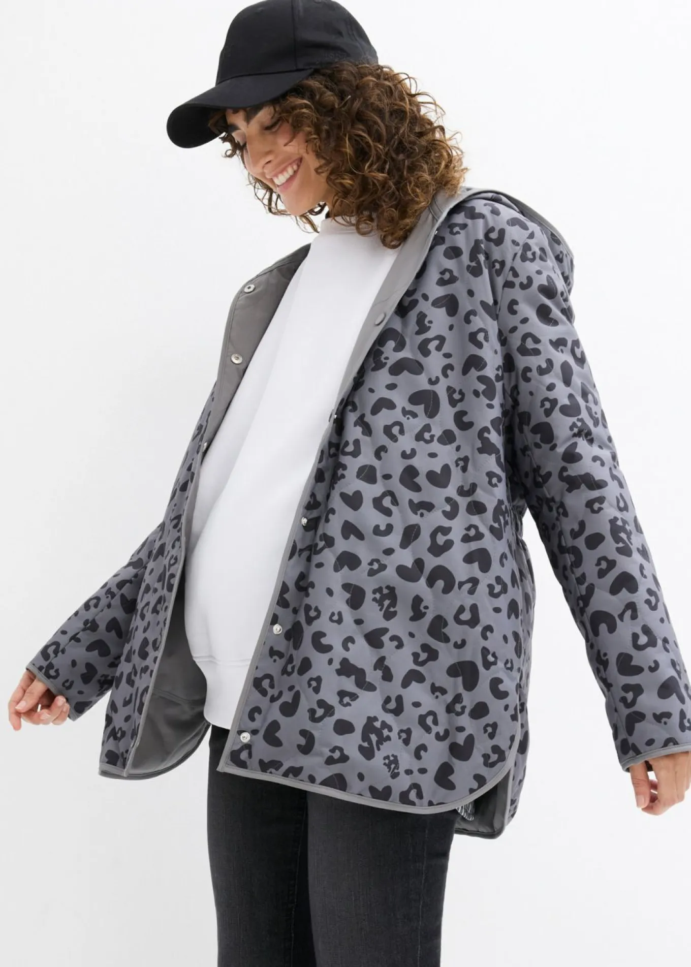 Chaqueta reversible premamá 4 en 1 con función de porteo