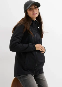 Chaqueta softshell 4 en 1 con inserto para bebé en la parte delantera y trasera