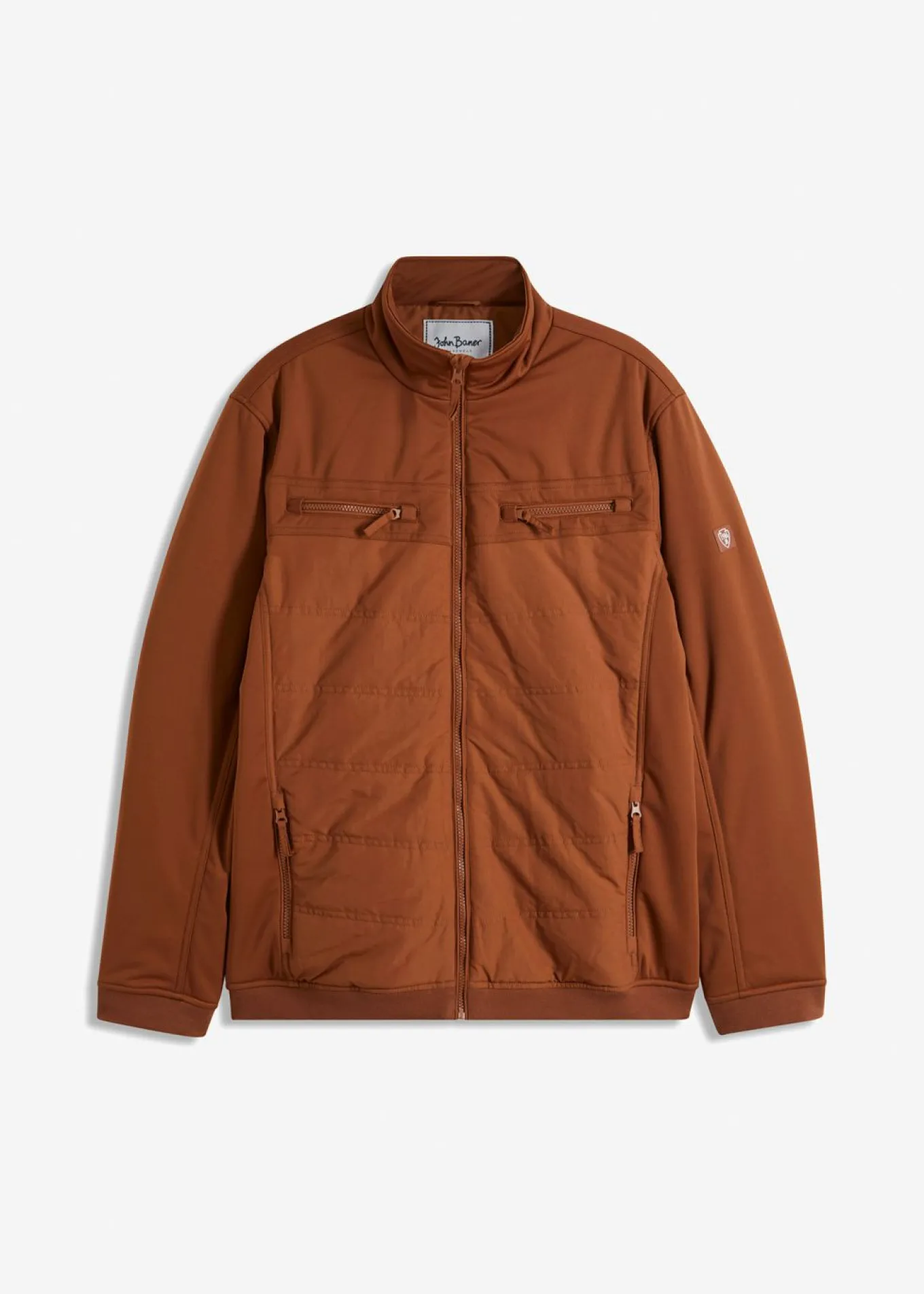 Chaqueta softshell acolchada con forma de cazadora