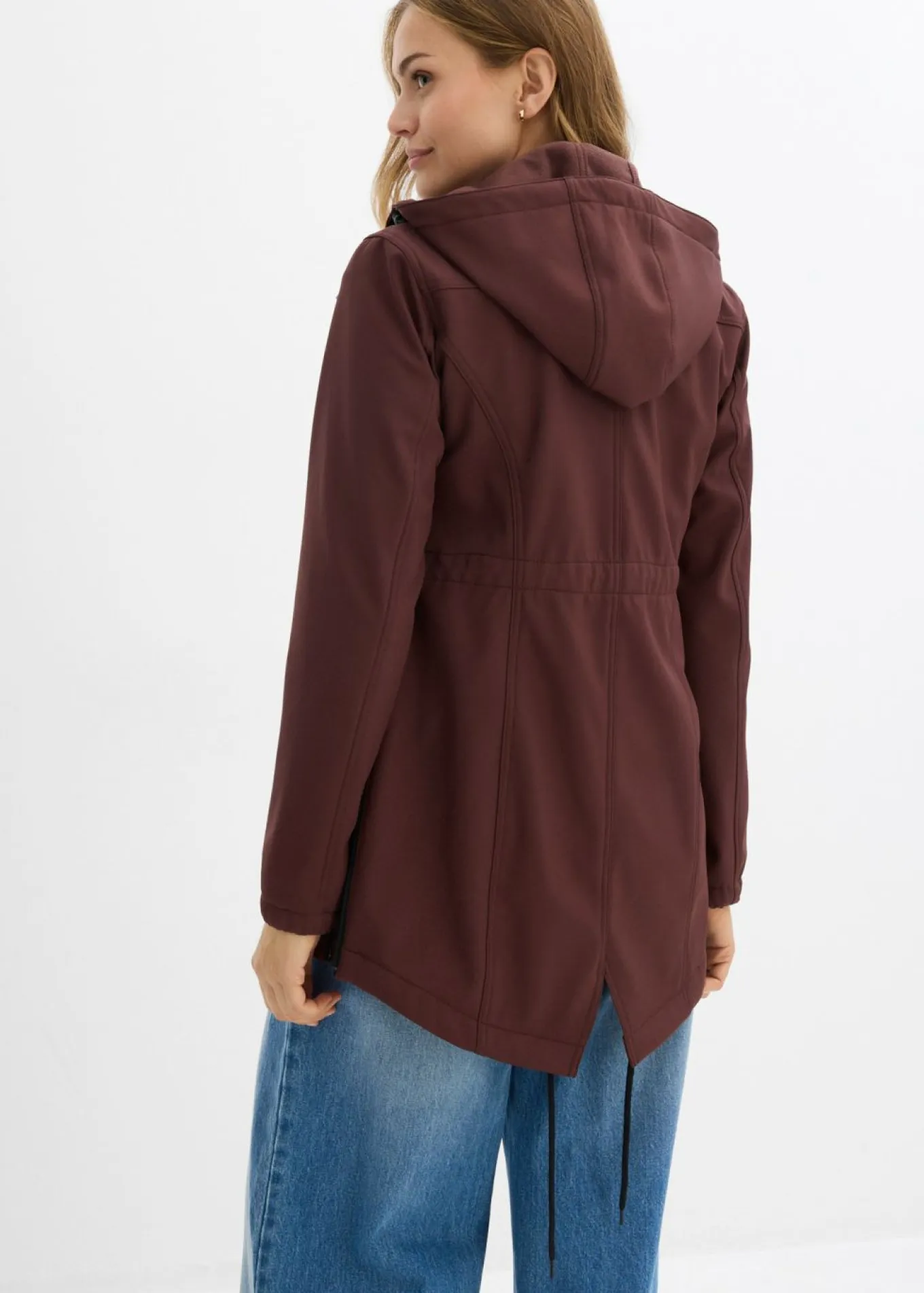 Chaqueta softshell de porteo/premamá con ancho regulable