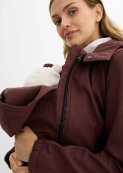 Chaqueta softshell de porteo/premamá con ancho regulable