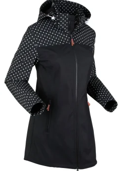 Chaqueta softshell repelente al agua con corte entallado
