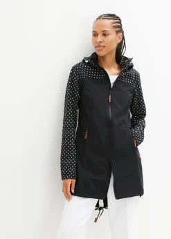 Chaqueta softshell repelente al agua con corte entallado