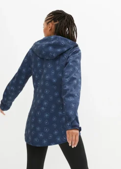Chaqueta softshell repelente al agua con patrón de flores