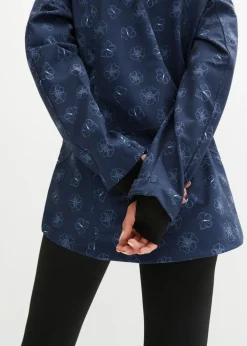 Chaqueta softshell repelente al agua con patrón de flores