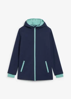 Chaqueta softshell repelente al agua con capucha