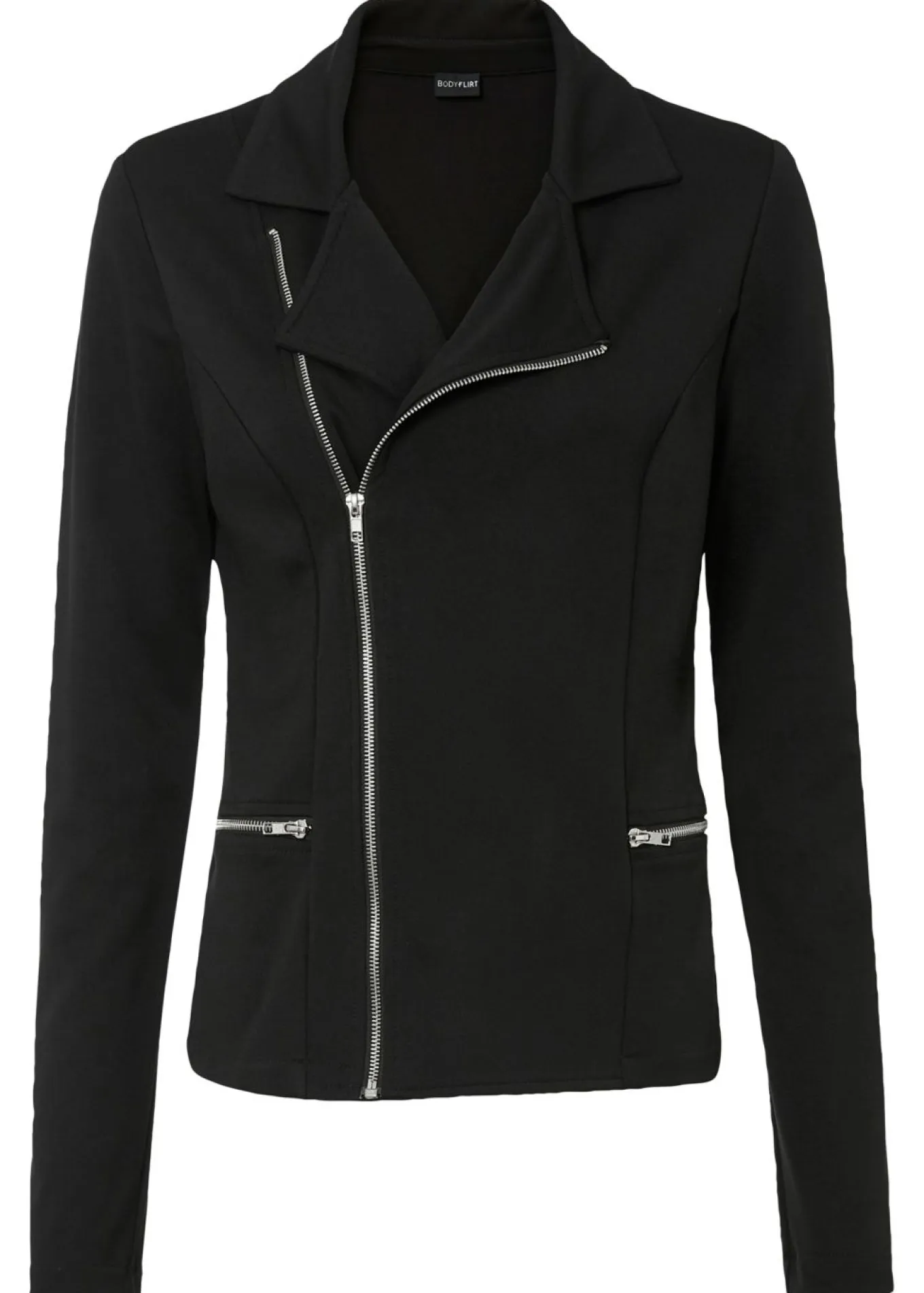 Chaqueta tipo biker de mezcla de viscosa