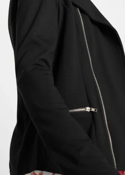 Chaqueta tipo biker de mezcla de viscosa