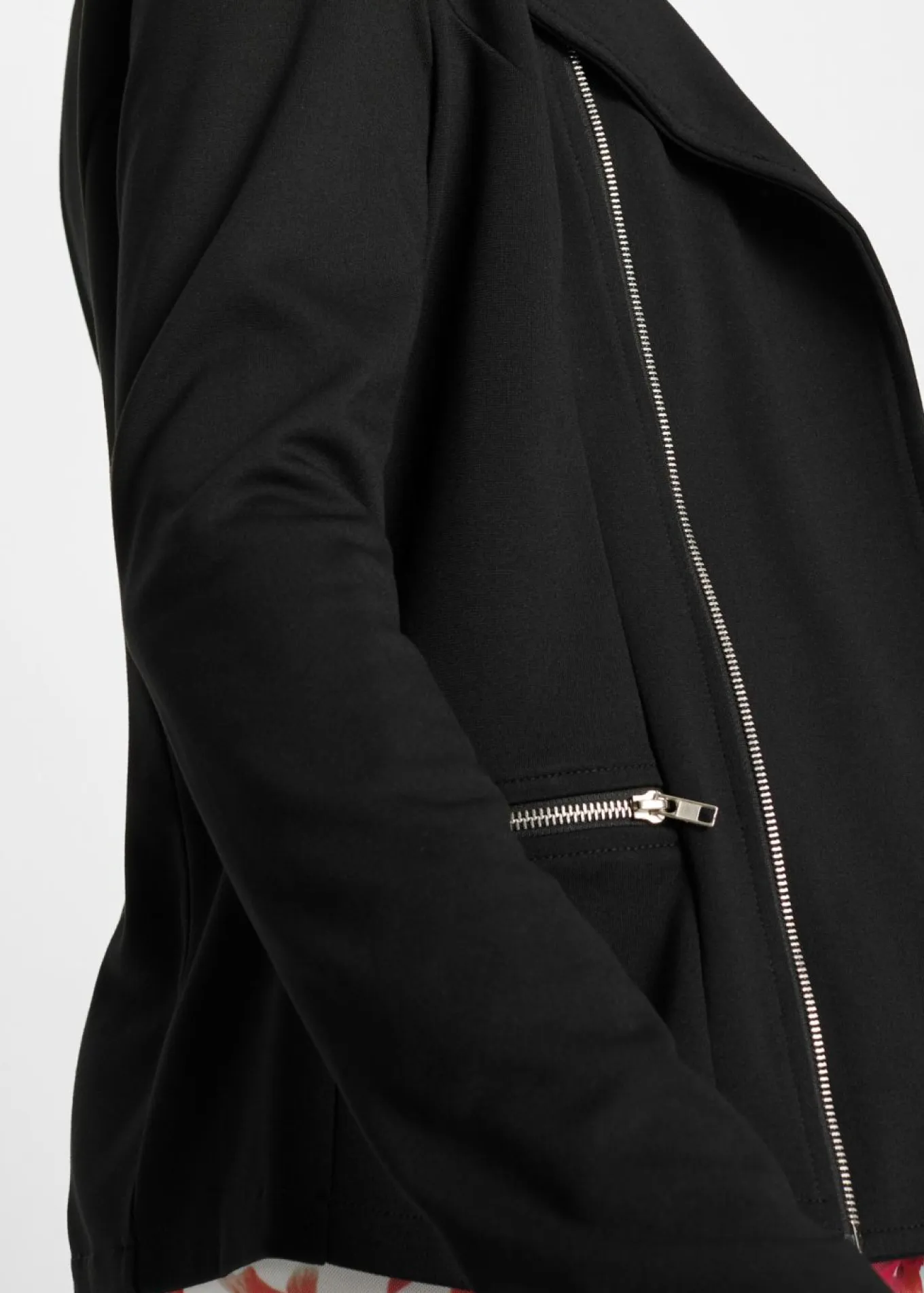 Chaqueta tipo biker de mezcla de viscosa