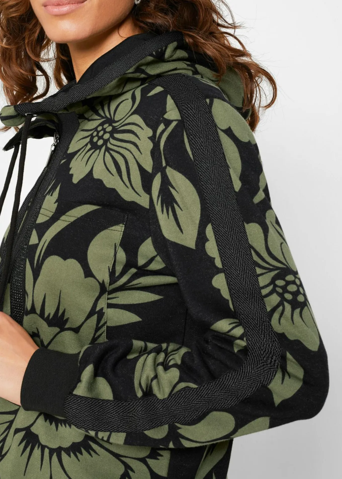 Chaqueta tipo sudadera con algodón