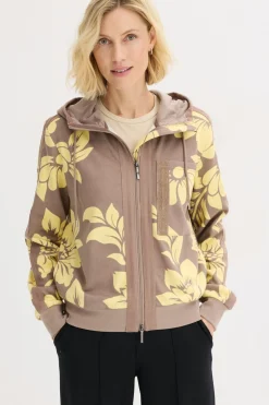 Chaqueta tipo sudadera con algodón