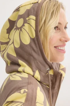 Chaqueta tipo sudadera con algodón
