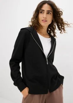Chaqueta tipo sudadera con capucha y cremallera
