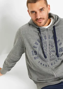 Chaqueta tipo sudadera con capucha y corte cómodo