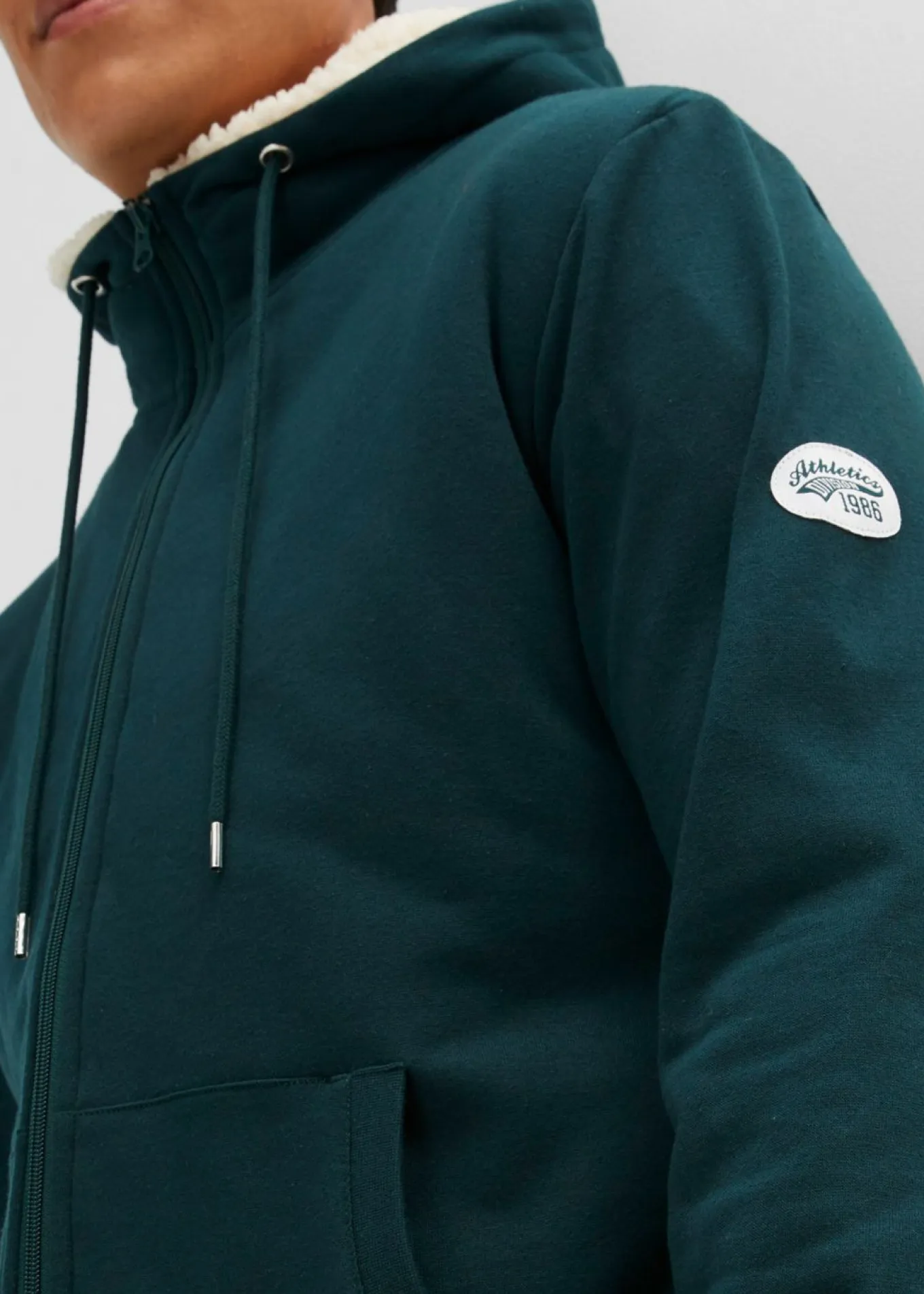 Chaqueta térmica de chándal con capucha y forro polar